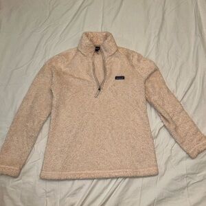 Patagonia Pink Fleece Quarter Zip Jacket Size Large